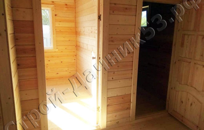 3 Брусовой дом К-6, 6×6, 64,5 м², Московская область , Клинский район, Деревня Вельмогово (7)